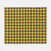 Primaire Circles-01-FLEECE BLANKET M Fleece Deken (Voorkant (Horizontaal))