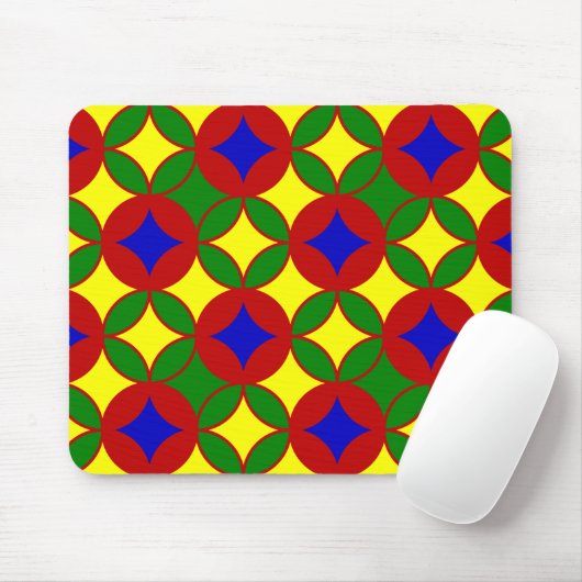 Primaire Circles-02-COMPUTER MOUSEPAD Muismat (Met muis)