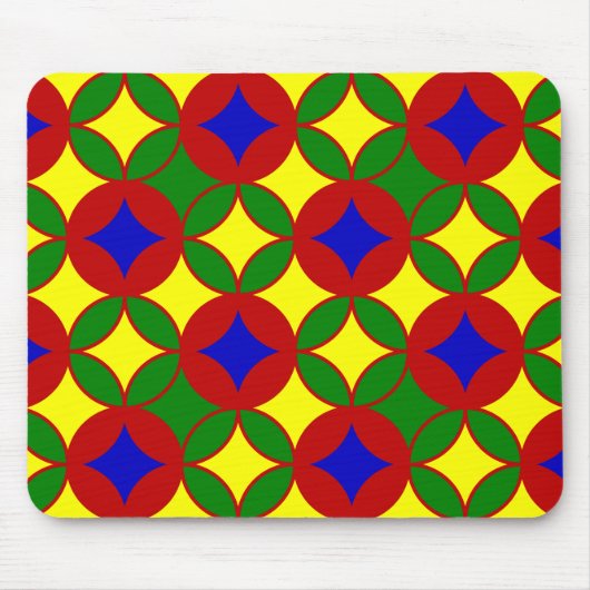 Primaire Circles-02-COMPUTER MOUSEPAD Muismat (Voorkant)