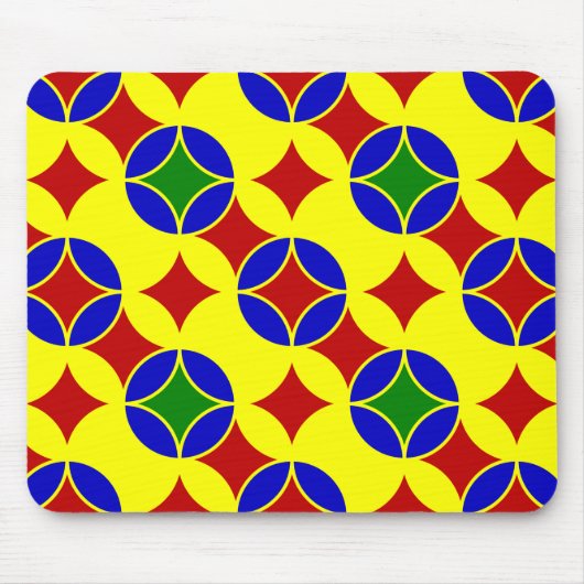 Primaire Circles-03-COMPUTER MOUSEPAD Muismat (Voorkant)