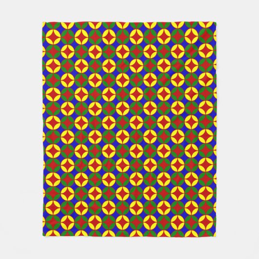 Primaire Circles-04-FLEECE BLANKET M Fleece Deken (Voorkant)