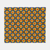 Primaire Circles-04-FLEECE BLANKET M Fleece Deken (Voorkant (Horizontaal))