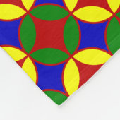 Primaire Circles-04-FLEECE BLANKET M Fleece Deken (Hoek)
