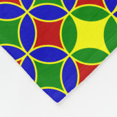 Primaire Circles-05-FLEECE BLANKET M Fleece Deken (Hoek)