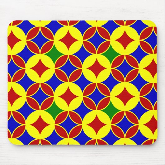 Primaire Circles-07-COMPUTER MOUSEPAD Muismat (Voorkant)