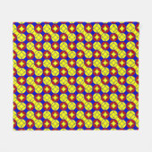 Primaire Circles-10-FLEECE BLANKET M Fleece Deken (Voorkant (Horizontaal))