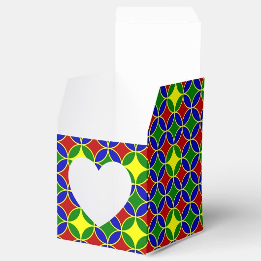 Primaire Circles-5-PARTIJ FAVOR BOX, vierkante doo Bedankdoosjes (Geopend)