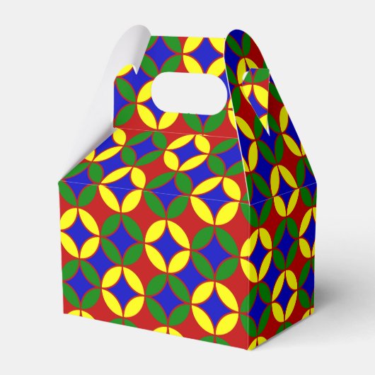 Primaire Circles-9-PARTIJ FAVOR BOX, kabelstijl Bedankdoosjes (Voorkant Zijde)