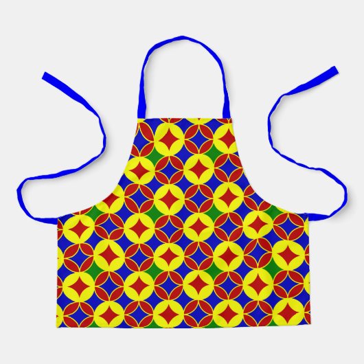 Primaire cirkels-07-APRON Schort (Voorkant)