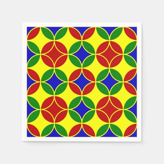 Primaire cirkels-1-PAPIERNAPKINS Servetten (Voorkant)