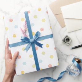 Primaire Colors Polkadot Birthday Wrapping Paper Cadeaupapier