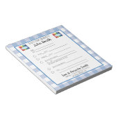 Primaire Crayon-schoolopmerking Notitieblok (Schuin)