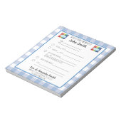 Primaire Crayon-schoolopmerking Notitieblok (Linkerzijde)