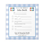 Primaire Crayon-schoolopmerking Notitieblok (Voorkant)