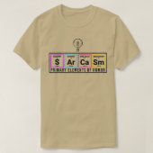 Primaire elementen van de Humor Chemistry Teacher  T-shirt (Design voorkant)