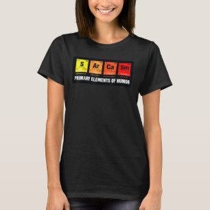 PRIMAIRE ELEMENTEN VAN DE HUMOR T-SHIRT