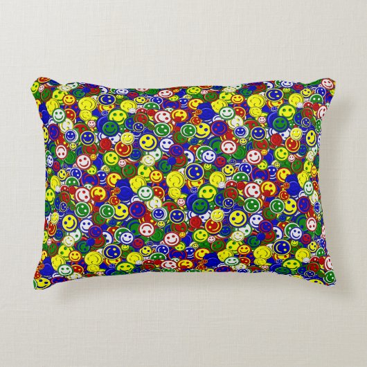 Primaire gezichtskralen - BLUE-ACCENT PILLOW Accent Kussen (Voorkant)