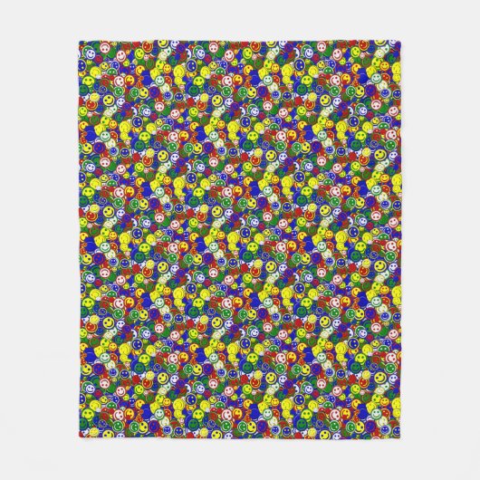 Primaire gezichtskralen, BLUE-FLEECE BLANKET M Fleece Deken (Voorkant)