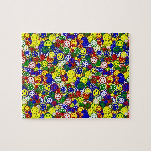 Primaire gezichtskralen, GEEL-JIGSAW PUZZLE Legpuzzel (Horizontaal)
