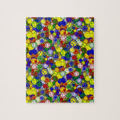 Primaire gezichtskralen, GEEL-JIGSAW PUZZLE Legpuzzel (Verticaal)