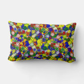 Primaire gezichtskralen-GEEL-LUMBAR-PILLOW Kussen (Achterkant)