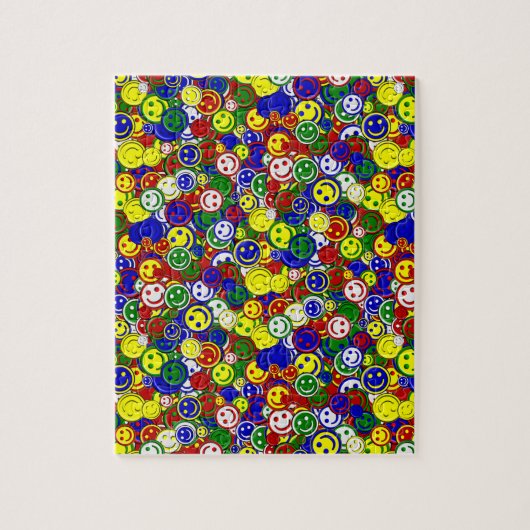 Primaire gezichtskralen, RED-JIGSAW PUZZLE Legpuzzel (Verticaal)