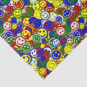 Primaire Happy Face Allover-kralen Tissuepapier (Detail)