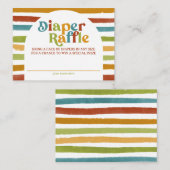 Primaire kleur Boho regenboogdruppelaar Informatiekaartje (Voorkant / Achterkant)