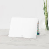 Primaire Kleur Confetti Bedankt | Schattig & Simpe Kaart (Achterkant)