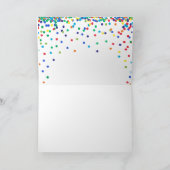 Primaire Kleur Confetti Bedankt | Schattig & Simpe Kaart (Binnen)