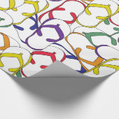 Primaire kleur Flip Flop Pattern flipfloper zomer Cadeaupapier (Hoek)