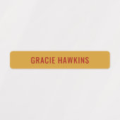 Primaire kleur Gecodeerde Kinder waterdichte naam Labels (Design 1)