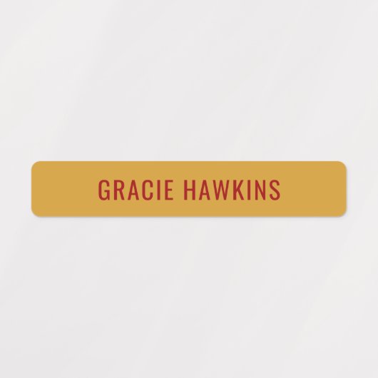 Primaire kleur Gecodeerde Kinder waterdichte naam Labels (Design 1)