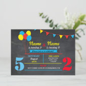 Primaire kleur Verjaardag Meisjes Jongens ELKE LEE Kaart (Staand voorkant)