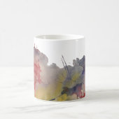 Primaire kleur Waterverf Splashes, gepersonaliseer Koffiemok (Center)
