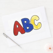 Primaire kleuren ABC Spelling Stickers leraar (Envelop)