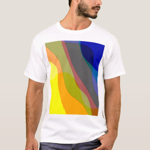 Primaire kleuren Abstract 1212i - Geel blauw rood T-shirt