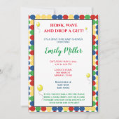 Primaire kleuren baby shower uitnodiging (Voorkant)