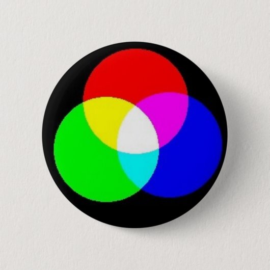 PRIMAIRE KLEUREN - BEWERKT UW EIGEN TEKST OP DEZE RONDE BUTTON 5,7 CM (Voorkant)