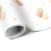 Primaire kleuren Birthday-ballonnen — Verpakkingsp Cadeaupapier (Rol Hoek)