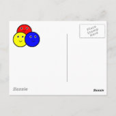 Primaire kleuren briefkaart (Achterkant)