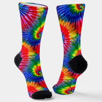 Primaire kleuren Bright Fun Retro Tie Dye Spirals