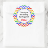 Primaire kleuren Chervon Sticker (Tas)