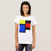 Primaire kleuren Colorblock T-Shirt (Voorkant volledig)