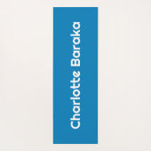 Primaire kleuren dambord met gepersonaliseerde rug yogamat (Achterkant)