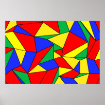 Primaire kleuren Extra groot afdrukken