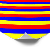 Primaire kleuren Heldere en kleurrijke spiraal. Poster (Hoek)