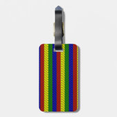 Primaire Kleuren Herringbone Bagagelabel (Achterkant verticaal)
