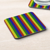 Primaire kleuren Herringbone Drankjes Onderzetter (Linkerzijde)
