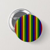 Primaire kleuren Herringbone Ronde Button 5,7 Cm (Voorkant /achterkant)
